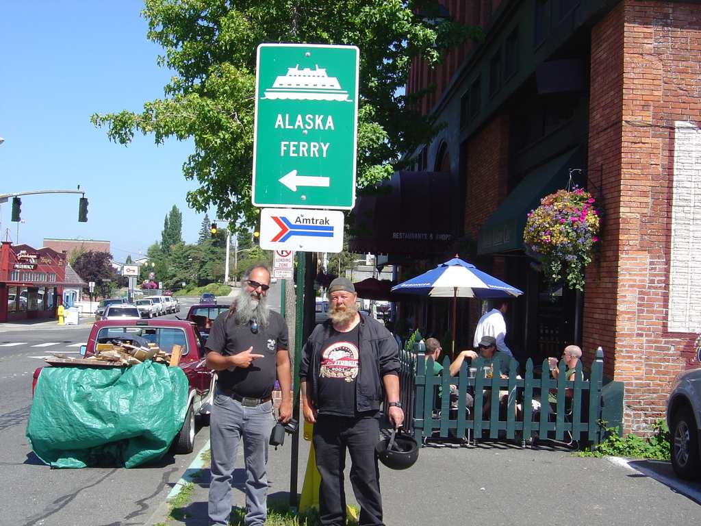 Lumpy and I catch the ferry in Bellingham, Washington Lumpy and I catch the ferry in Bellingham, Washington