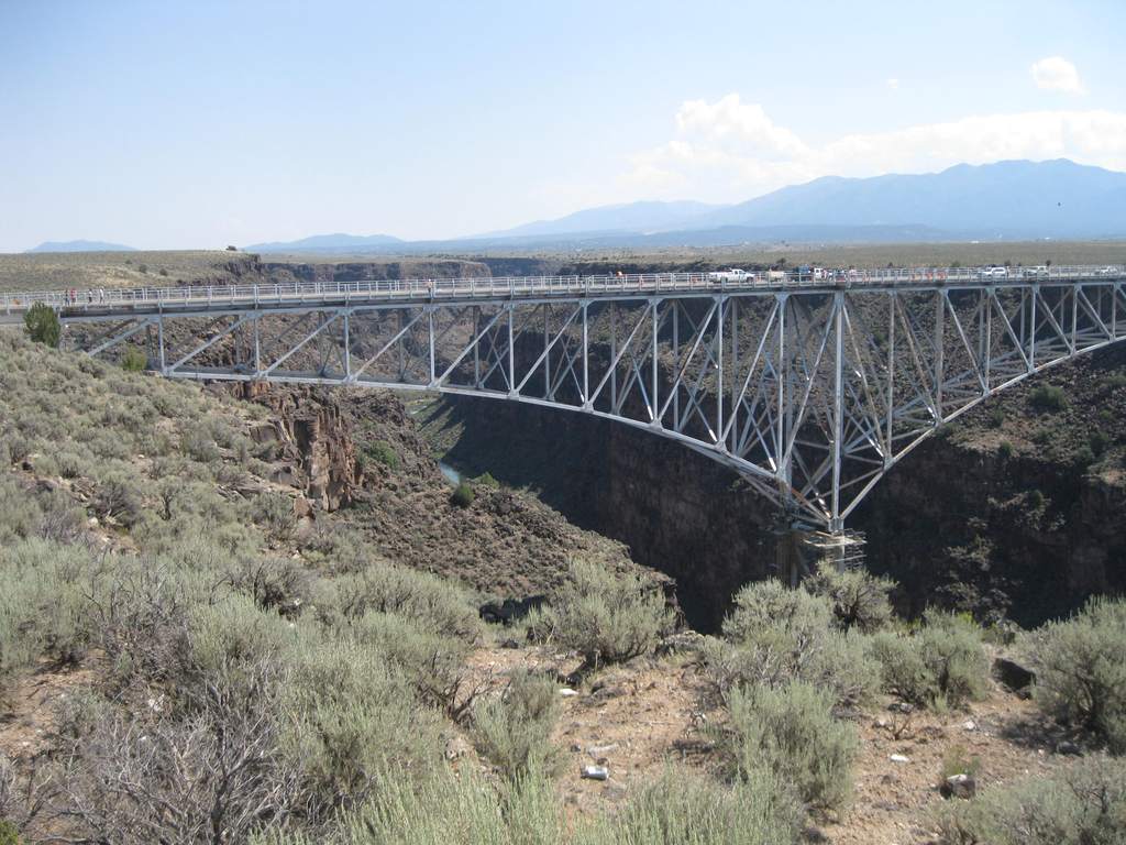 Bridge over the Rio Grande River, Taos, NM Bridge over the Rio Grande River, Taos, NM